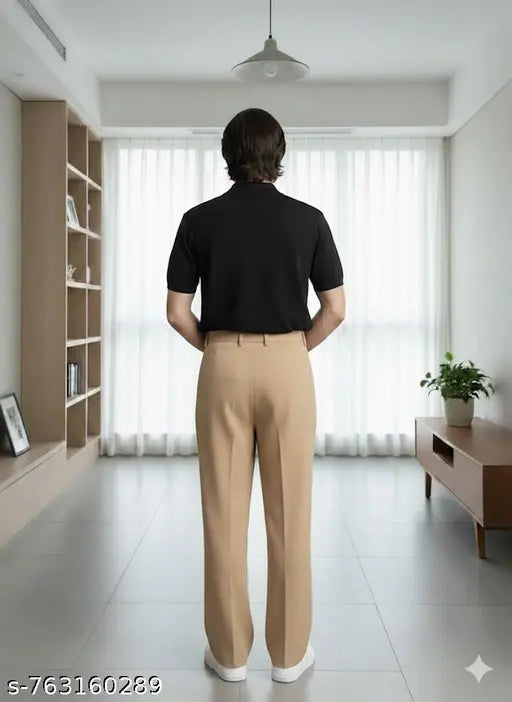 Men's korean Cream pants53
